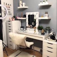 Ikea malm dressing table with lights. Ikea Malm Dressing Table Alex 9 Drawer Alex 5 Drawer Vanity Mirror With Free Led Bulbs No Cod Shopee Philippines