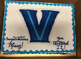 Villanova Graduation Cake Mueller S Bakery Basketball Birthday Cake Graduation Cakes Baking Business