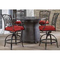 Check spelling or type a new query. Bar Height Firepit Patio Dining Sets You Ll Love In 2021 Wayfair