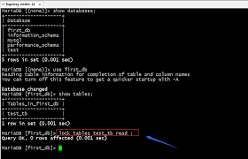 A mysql lock refers to a lock flag connected to a table. Explicit Use Of Table Lock And Row Level Lock In Mariadb Develop Paper