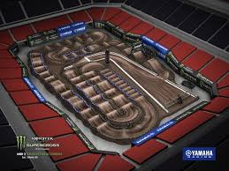 The Monster Energy Ama Supercross From Mercedes Benz Stadium In Atlanta Circuitos Maquetas Pisto
