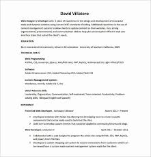 Entry Level Front End Developer Resume Elegant 11 Web Developer Resume Templates Doc Pdf In 2020 Web Developer Resume Job Resume Samples Web Development