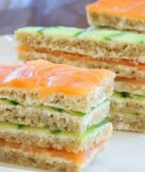 Smoked Salmon Cucumber Tea Sandwich High Tea Sandwiches Tea Sandwiches Tea Party Food