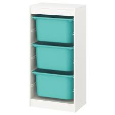 Trofast Aufbewahrung Mit Boxen Weiss Turkis Ikea Deutschland Ikea Trofast Storage Ikea Ikea Storage