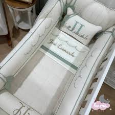 Enxoval de Berço Personalizado 09 Peças José Leonardo - Lunenê Baby