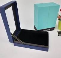 Top Design Sliver Stamping Logo Double Door Opening Cardboard Gift  Packaging Clamshell Paper Box