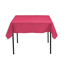 Find square tablecloths for any celebration or occasion: Gee Di Moda Square Tablecloth 52 X 52 Inch Fuchsia Square Table Cloth For Sq 600074387665 Ebay