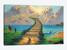 Charlie and itchy live in san francisco as guardian angels. All Dogs Go To Heaven Iii Canvas Artwork By Jim Warren Icanvas
