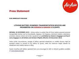 During the security check my very rare 52000 mah power bank have been confiscated by the airport security with reason it is beyond the limit allowed. Airasia On Twitter Lithium Battery Powered Transportation Devices Are Prohibited On Airasia Airasia X Flights Https T Co Ahicpq4trv