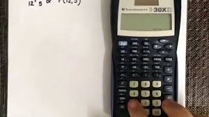 Permutation Using The Calculator Ti 30x Iis Youtube