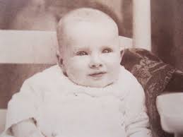 Vintage Cabinet Card Photo Victorian Baby Helen by A.J. Nowell Stoneham,  MA.