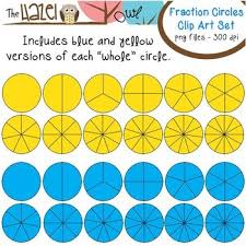 Fraction Circles Clip Art 168 Graphics Clip Art School Illustration Fraction Circles