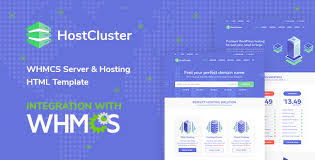 Hostcluster Whmcs Server Hosting Html Template Server Whmcs Hostcluster Amp Wordpress Theme Wordpress Templates