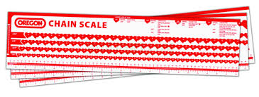 Oregon 533129 Chain Drive Link Count Scale For Size Dl Chart