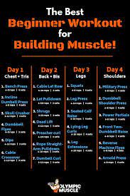 Workout Plans To Get Ripped Full Body Workout Routine 4 Day Workout Workout Routine For Men