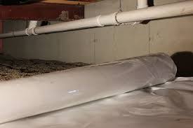 Redirect downspouts that may be forcing water alongside the foundation walls. Stegocrawl Wrap Vapor Barrier System Extreme How To
