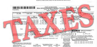 Image result for images of property tax bill