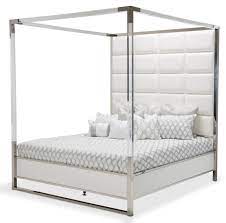 The top countries of suppliers are indonesia. Aico State St 2pc Metal Canopy Bedroom Set In Glossy White