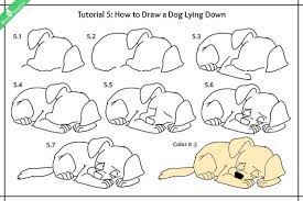 Join the two lines together at one point to complete the tail section. 30 Ways To Draw Dogs Dog Drawing Dog Drawing Tutorial Cartoon Dog