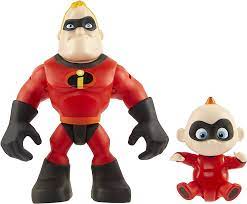 Amazon.com: The Incredibles 2 Mr. Incredible & Jack-Jack Junior Supers  Action Figure 2-Pack, Approximately 3