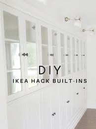 Diy Summer School Ikea Hack Built In Bookcases Avery Street Design Blog Deco Maison Bibliotheque Integre Ikea