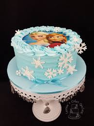 I Love Using A Texture Comb On Buttercream This All Blue Cake Is So Pretty With The Pattern Frozen Birthday Cake Frozen Birthday Party Cake Frozen Theme Cake