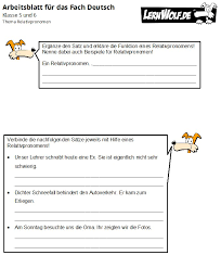 Kostenlose übungen und arbeitsblätter für englisch in der 5. Ubungsmaterial Fur Die 5 6 Klasse Kostenlos Fach Deutsch Lernwolf De