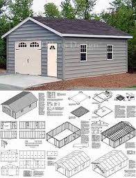 18 X 28 Car Garage Workshop Shed Building Plans Material List Included 51828 753182758343 Ebay Shed House Plans Shed Building Plans Workshop Shed