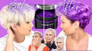 Professional hairstylist and xmondo owner @brad mondo took on the task of teaching 3 people how to diy neon hair dye at home. Brad Mondo New Hair Dye Reviewing Xmondo Super Purple Brad Lets Talk Youtube