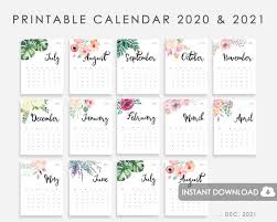 Click to post and instantly download your favorite design from the elegant, pretty and simplistic choices! Printable Calendar 2020 2021 Calendar 2020 2021 Printable Etsy Calendar Printables Printable Desk Calendar Printable Calendar 2020