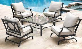 Set includes 2 stationary chairs, 2 ottomans, loveseat, coffee table, plus 4 accent pillows. Hometrends Newport 5 Piece Conversation Set Walmart Canada
