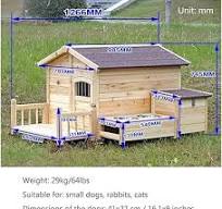 Amazon.com: Casa de madera para mascotas para interiores y ...