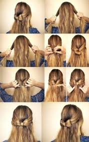 34 New Ideas Hair Styles For School Tied Up Half Up Hair Styles Long Hair Styles Thick Hair Styles