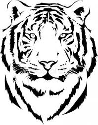 Tiger Head Stock Vector Sponsored Head Tiger Vector Stock Ad Zhivotnoe Trafaret Vyzhiganie Udivitelnye Risunki