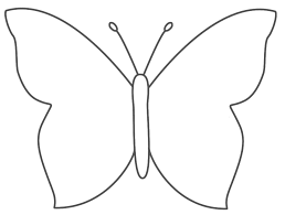 Pin Van Dorien Buts Op Opvang Lente Vlinder Sjabloon Vlinder Tekening Vlinder Schilderij