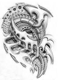 Can a tattoo artist do a biomechanical tattoo? Template Biomechanical Tattoo Line Drawing Novocom Top