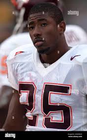 Virginia Tech Hokeys running back Kevin Jones (25) during an NCAA football  game against the Rutgers