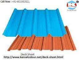 Pitch 250 mm c/c, crest height 30 mm, supply width 1060 mm & covered width 1020 mm and length up to 12 meters. 10 Kansal Colour Ideas Roofing Sheets Roofing Steel Deck