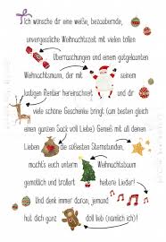 Art Nr 25964 Doppelkarten Ich Wunsche Dir Weihnachten Gedicht Weihnachten Weihnachtstexte