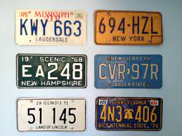 Us Number Plates Number Plate Old Signs Illinois