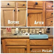 Honey Oak Cabinets Restained With Genera Finishes American Oak Gel Stain Cabinets Are Just A Shad Kitchen Remodel Oak Kitchen Remodel Stained Kitchen Cabinets