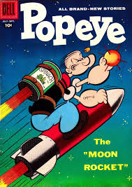 Moonbeamed Popeye Cartoon Popeye The Sailor Man Vintage Cartoon
