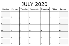 Free July 2020 Printable Calendar July July2020 July2020calendar 2020calendars Julycalendar2020 July Calendar Monthly Calendar Template September Calendar
