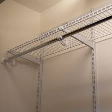 To do this, attach a square wood block (approximately one inch thick and five inches wide) to each side of your closet (where you drew the pencil marks). How To Install Wire Closet Shelving Wire Closet Shelving Wire Closet Shelves Closet Shelves