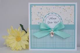 Baby Shower Invitation Template Cute Boy Handmade Card Ideas