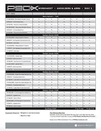 P90x Shoulders And Arms Worksheet In 2020 Shoulder And Arm Workout P90x Workout Sheets Workout Sheets