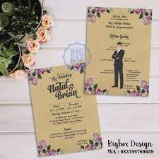 Groomsman Card For Natal Brian Wedding Thank You Knianatalya25 Bolak Balik Whatsapp Line 085799769659 Undangan Pernikahan Undangan Natal