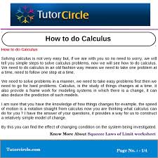Grade 4 math worksheets from k5 learning. How To Do Calculus By Tutorcircle Team Issuu