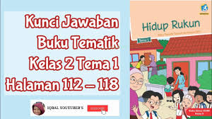 Hidup rukun di sekolah seluruh soal akan memiliki kunci jawaban yang bisa. Kunci Jawaban Buku Tematik Kelas 2 Tema 1 Halaman 112 118 Youtube