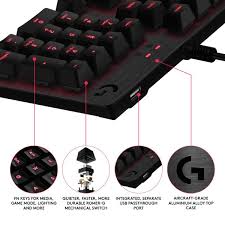 G413 mechanical backlit gaming keyboard delivers unrivaled performance, technologies and features in a thoughtfully balanced design. Logitech G413 Mechanical Backlit Gaming Keyboard